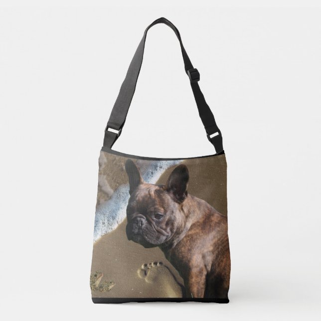 Bolsa Ajustável Französische Bulldogge Schultertasche Tragetasche  (Frente)