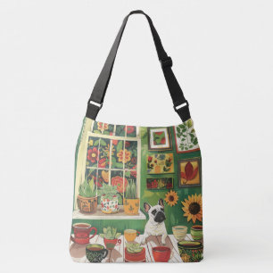Bolsa Ajustável Frenchie no Jardim Boho Tea Room