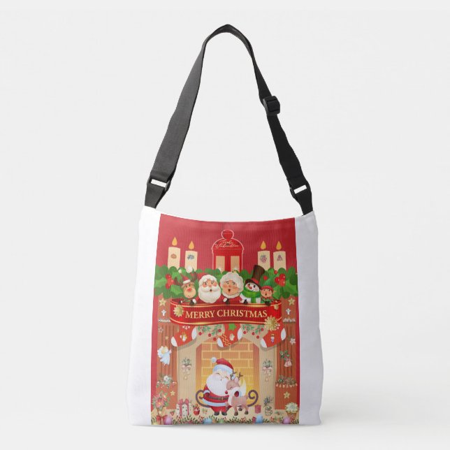 Bolsa Ajustável Frohe Weihnachten  (Frente)