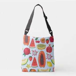 Bolsa Ajustável Fruta Exótica: Trendy Impressão Invisível.