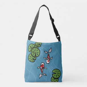 Bolsa Ajustável Fuku e Heiwa, a Bag Koi All-Over-Impressão