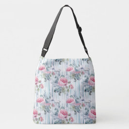 Bolsa Ajustável Fundo Floral Rosa Vintage Primavera