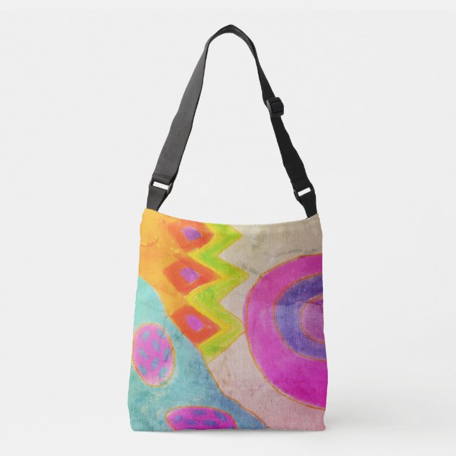 Bolsa Ajustável Funky Abstrato Art (Frente)