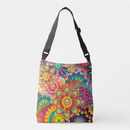 Bolsa Ajustável Funky Retro Pattern Abstrato Bohemian