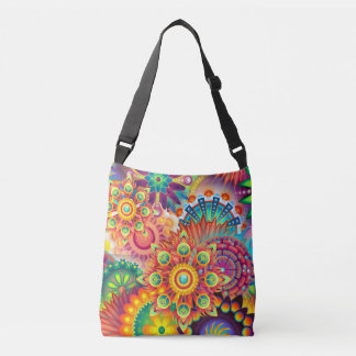 Bolsa Ajustável Funky Retro Pattern Abstrato Bohemian