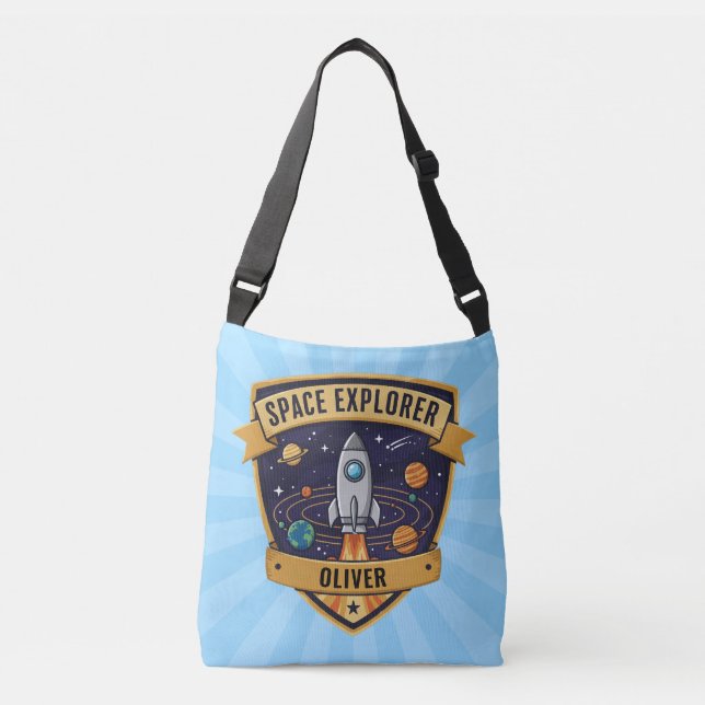 Bolsa Ajustável Futuro Explorador Espacial (Frente)