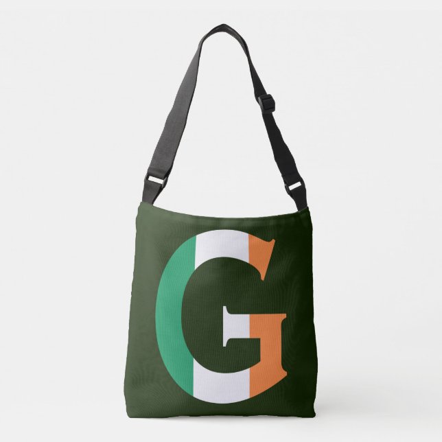 Bolsa Ajustável G Monograma sobreposto no Irish Flag cbcnt (Frente)