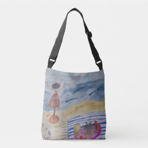 Bolsa Ajustável Gaivotas Na Praia