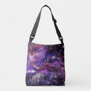 Bolsa Ajustável Galáxia Violeta Via Láctea Com Planeta