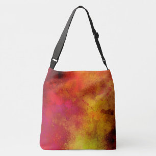 Bolsa Ajustável Galaxy Paint Splatter efeito amarelo vermelho