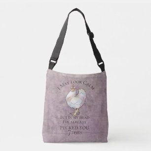 Bolsa Ajustável Galinha "Posso Parecer Calma"