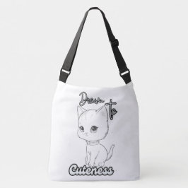 Bolsa Ajustável Gatinho da Linha Negra Desenho para Divertimento