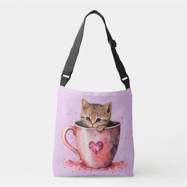 Bolsa Ajustável Gatinho giro em caneca (Frente)