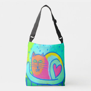 Bolsa Ajustável Gatinho Love Abstrato Art Toag