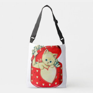 Bolsa Ajustável Gatinho Retroativo De Gato De Gato De Coração De
