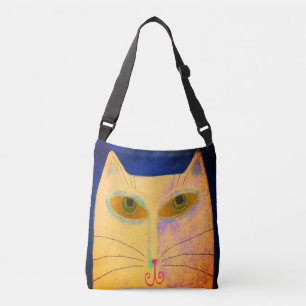 Bolsa Ajustável Gato amarelo abstrato
