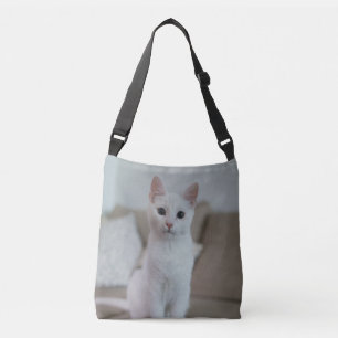 Bolsa Ajustável Gato branco Zazzle_Growth.
