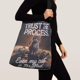 Bolsa Ajustável Gato Confia no Processo Humor de Escritório Meme