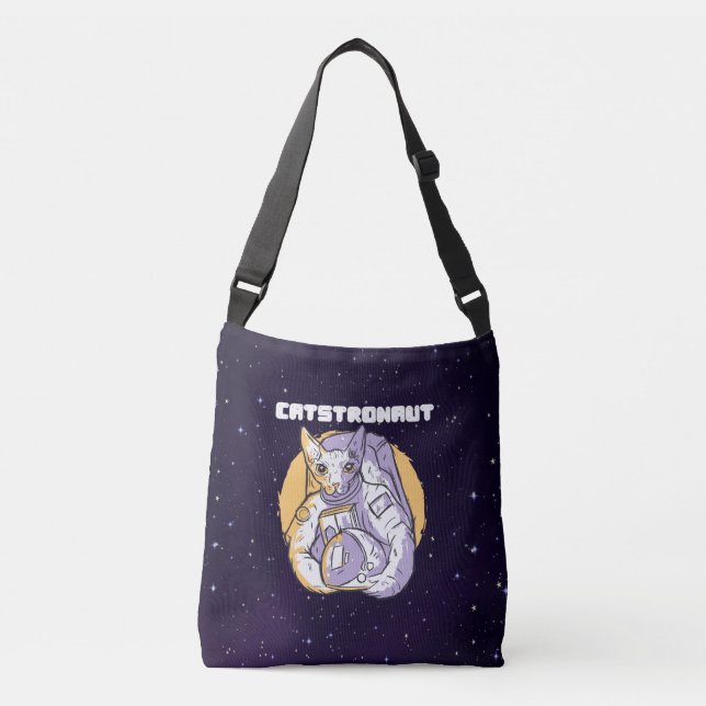 Bolsa Ajustável Gato Cosmonauta Catstronaut (Frente)