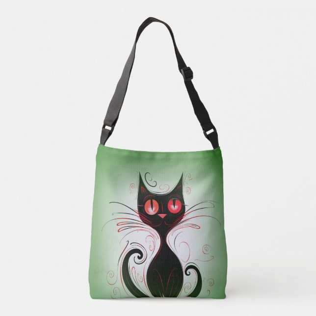 Bolsa Ajustável Gato doce e engraçado (Verso)