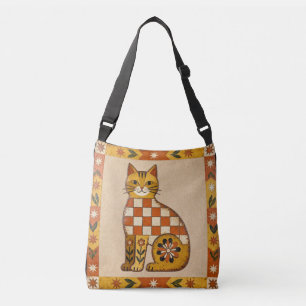 Bolsa Ajustável Gato Ingênuo da Arte Popular