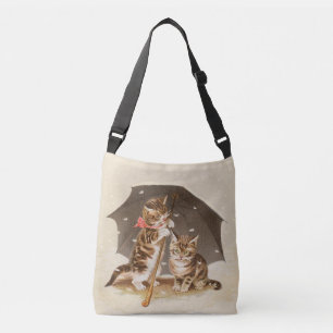 Bolsa Ajustável Gato Kitten gatinho antigo vintage bonito