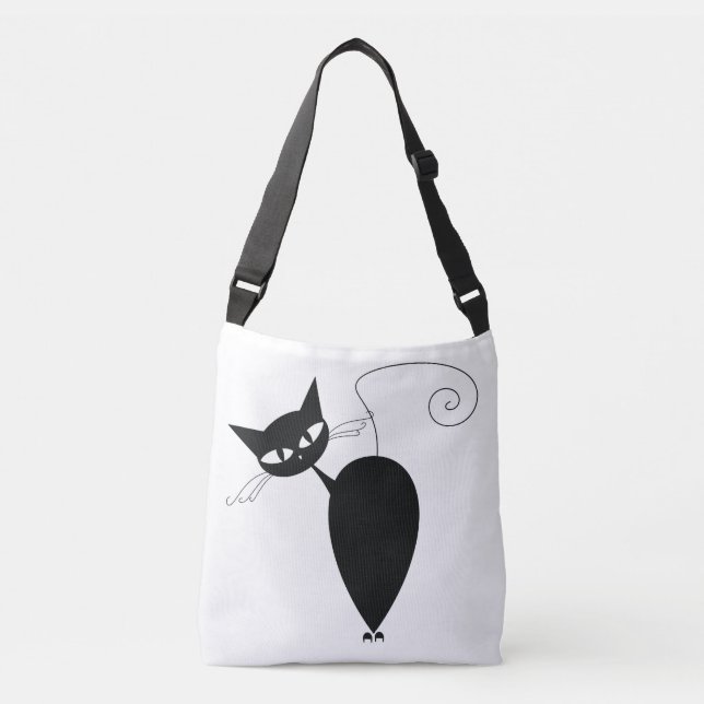 Bolsa Ajustável Gato Negro (Frente)