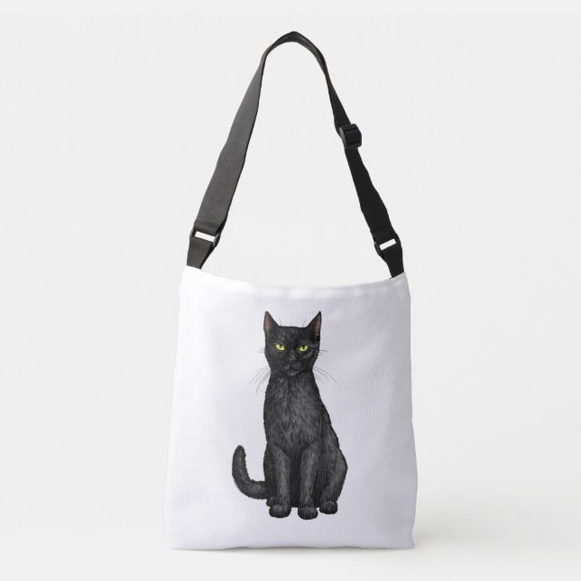 Bolsa Ajustável Gato negro (Frente)