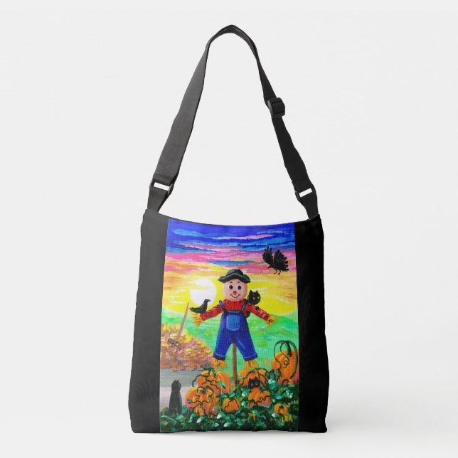 Bolsa Ajustável Gato Negro Cai Com Medo (Frente)