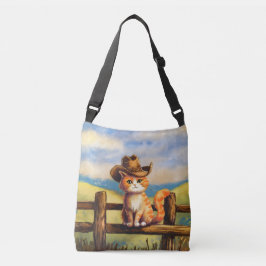 Bolsa Ajustável Gato Pai pintado à aquarela
