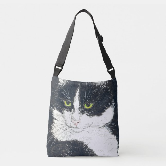 Bolsa Ajustável Gato tuxedo (Frente)