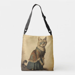 Bolsa Ajustável Gato Vintage Vitoriano