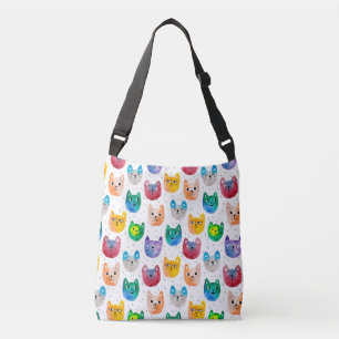 Bolsa Ajustável Gatos com aquarelas e amigos