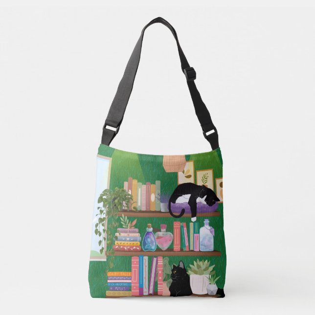 Bolsa Ajustável Gatos da livraria (Frente)