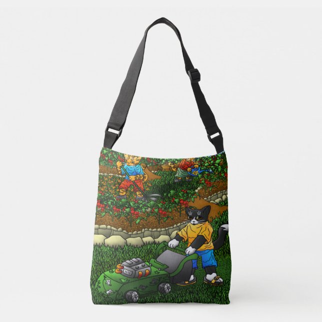 Bolsa Ajustável Gatos De Jardinagem De Verão (Frente)