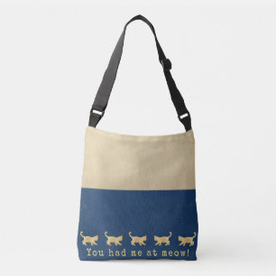 Bolsa Ajustável Gatos Dourados do Corpo Cruzado que você me teve n