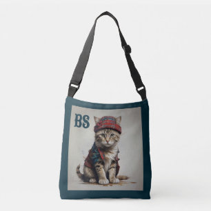 Bolsa Ajustável Gatos em Disguise Escocesa - gatos-tartã encantado