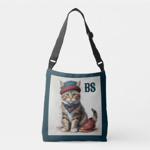 Bolsa Ajustável Gatos em Disguise Escocesa - gatos-tartã encantado