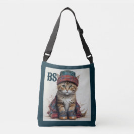 Bolsa Ajustável Gatos em Disguise Escocesa - gatos-tartã encantado
