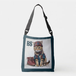 Bolsa Ajustável Gatos em Disguise Escocesa - gatos-tartã encantado