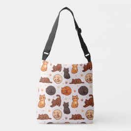 Bolsa Ajustável Gatos Fofos Padrão Estético Gatinho Divertido