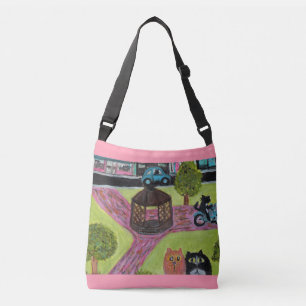 Bolsa Ajustável Gatos na Arte Popular do Parque