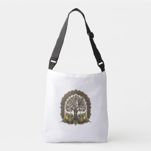 Bolsa Ajustável Gautam Buddha Meditando sob a Tela da Árvore Bodhi