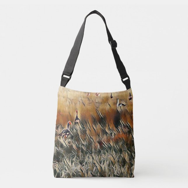 Bolsa Ajustável Geese e Duck Roam Art (Frente)