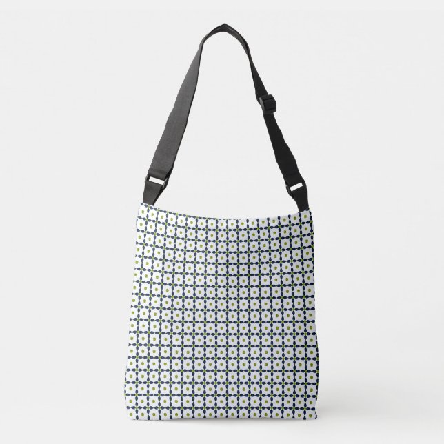 Bolsa Ajustável Gemstone Art, Blue and Yellow (Frente)