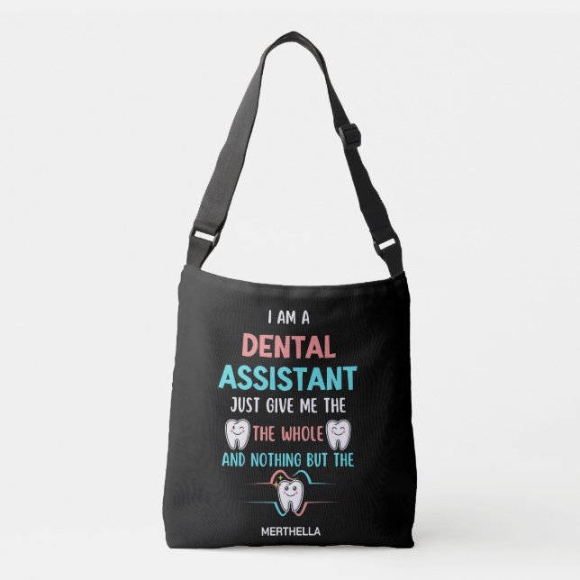 Bolsa Ajustável Gentilação Personalizada, ASSISTENTE DENTAL, Engra (Frente)