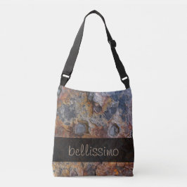 Bolsa Ajustável Geologia Grungy Rock Texture qualquer texto