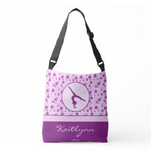 Ginástica personalizada Purple Heart floral