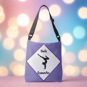 Bolsa Ajustável Ginástica Roxa Personalizada