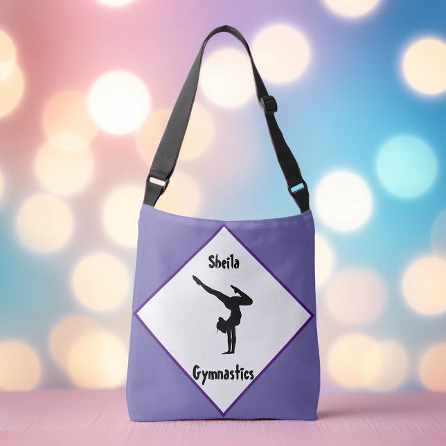 Bolsa Ajustável Ginástica Roxa Personalizada (Criador carregado)